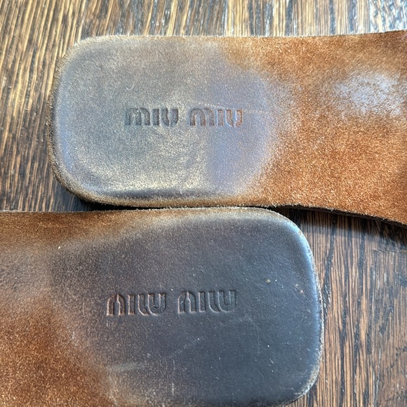 Miu Miu Slides Sandals size 37.5 7.5 - Picture 2 of 4